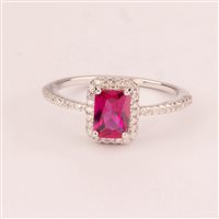 Ringe Ultima Edizione Dame Colore in Silber AAO2583-ROSSO - AAO2583-ROSSO